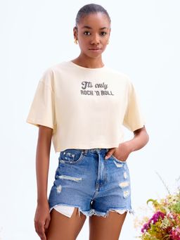 Cover Story - Rock N Roll Crop T-Shirt