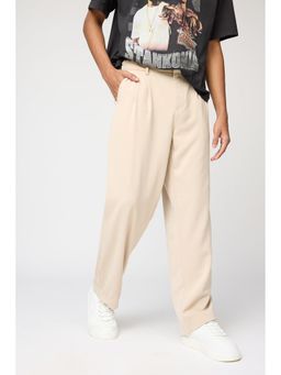 FREAKINS - Muted Fawn Men's Pleated Korean Pants