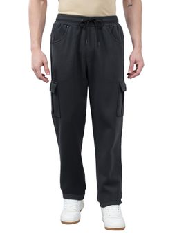 Cantabil - Men Grey Solid Winter Wear Cargo