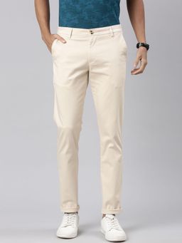 Classic Polo - Men's Cotton Slim Fit Chinos Beige