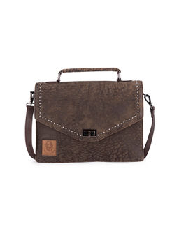 ABELARDO DE MODA - Cedar Satchel Bag- Brown Bag with Detachable Strap
