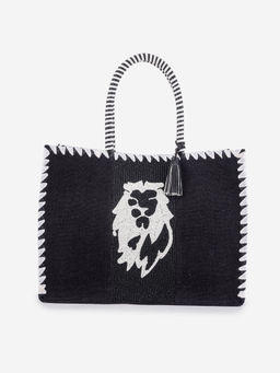 ABELARDO DE MODA - Eco-Conscious Ed-Rina Black/White Shoulder Bag