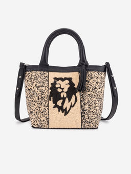 ABELARDO DE MODA - Eco-Conscious Helen Black/Cream Satchel Bag