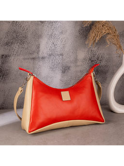 ABELARDO DE MODA - Maria Bag - Red/Beige Hobo Bag