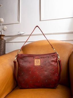 ABELARDO DE MODA - Marshmallow Bag - Maroon Shoulder Bag