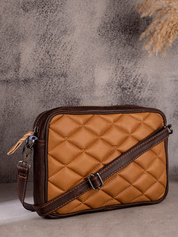 ABELARDO DE MODA - Minimalistic Sling Bag - Dark Brown