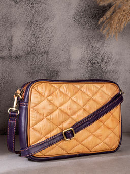 ABELARDO DE MODA - Minimalistic Bag - Tan Quilted Sling Bag