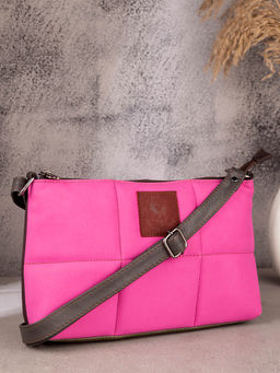 ABELARDO DE MODA - Puzzle Bag - Pink/Brown Sling Bag