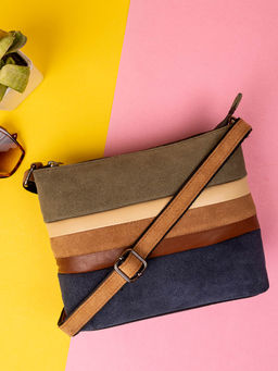 ABELARDO DE MODA - Shearling Bag - Blue Sling Bag