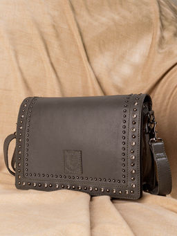 ABELARDO DE MODA - Urban Bag - Grey Sling Bag with Detachable Strap