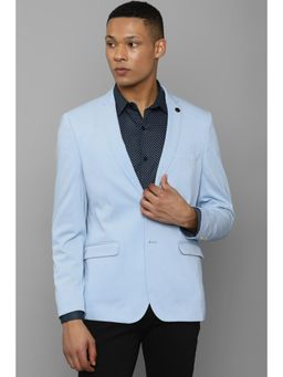 Allen Solly - Men Blue Ultra Slim Fit Solid Formal Blazer