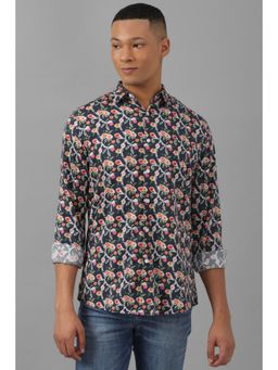 Allen Solly - Men Multi Slim Fit Print Full Sleeves Casual Shirt
