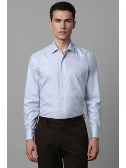 Louis Philippe - Men Blue Classic Fit Check Full Sleeves Formal Shirt