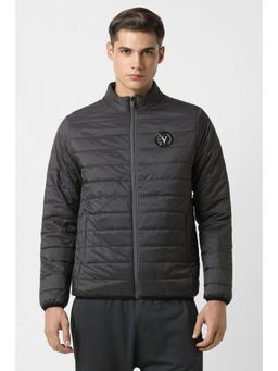 Van Heusen - Men Grey Solid Casual Jacket
