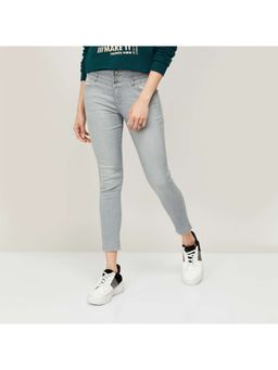 Xpose - Women Grey Comfort Slim Fit High-Rise Stretchable Jeans