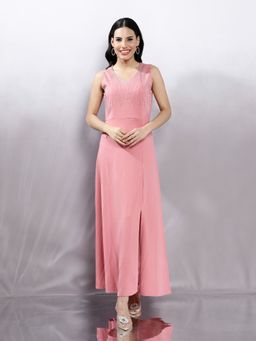 AAREIN - Pink Embellished Party Dress