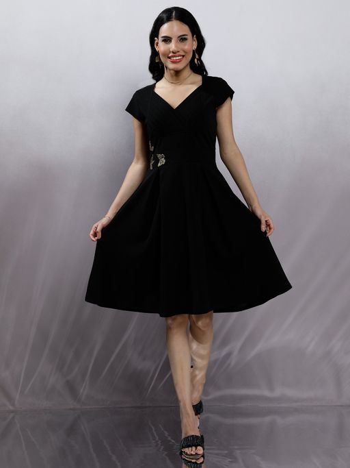 chainmail dress gold Edikted Backless Chainmail Cowl Neck Mini Dress - Gold