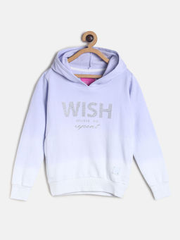 Tales & Stories - Girl's Lilac Cotton Poly Printed Sweatshirt