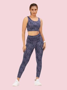 Enamor - High Rise Ankle Length Elasticated Waist Printed Legging For Women - A607