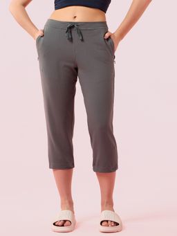 Enamor - Mid Rise Lounge Capri Drawstring Slim Fit Soft and Breathable Stretch Cotton E018