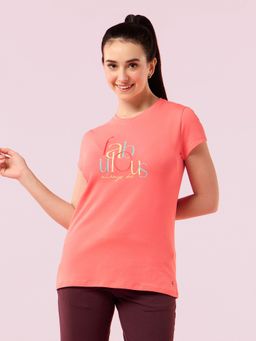 Enamor - Short Sleeve Crew Neck Regular Length T-Shirt Slim Fit Soft Stretch Cotton E147