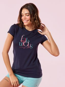 Enamor - Short Sleeve Crew Neck Regular Length T-Shirt Slim Fit Soft Stretch Cotton E147