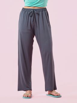 Enamor - Mid Rise Regular Length Adjustable Drawstring Basic Home Lounge Pant for Women - E404