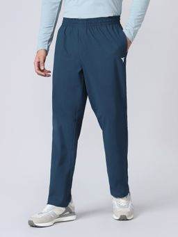Technosport - Men Teal Polyester Solid Trackpant