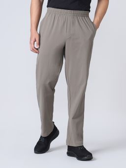 Technosport - Men Olive Polyester Solid Trackpant