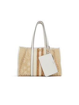 Aldo - White Janissy Women Tote Bag with Pouch and Detachable Strap