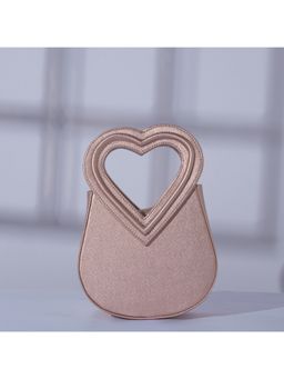 Suave Bags - Rose Gold Vegan Leather Solid Handheld Bag