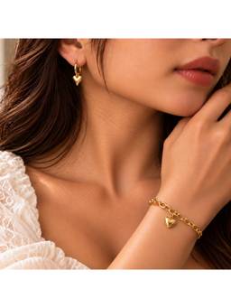 Salty - Peach Zone Earrings and Bracelet Set