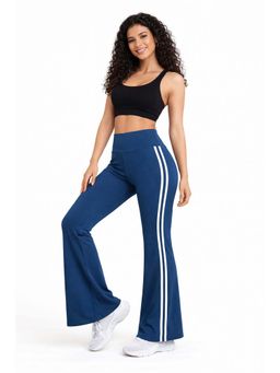 Rock Paper Scissors - Bootcut Gym Blue Tights