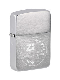 Zippo - American Spirit 1932 Replica Brushed Chrome Design Windproof Pocket Lighter