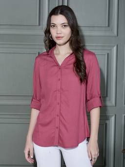 FFU - Women'S Regular Fit Casual Brown Shirt