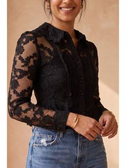 HOUSE OF SAL - Textura Black Shirt