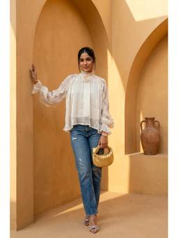 HOUSE OF SAL - Aria White Shirt