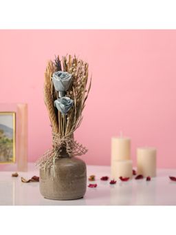 De Maison Decor - Lea Dried Ocean Blue Vase