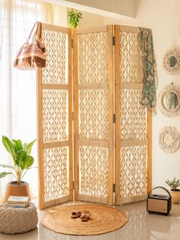 Karighar - Woodknot Folding Screen And Divider