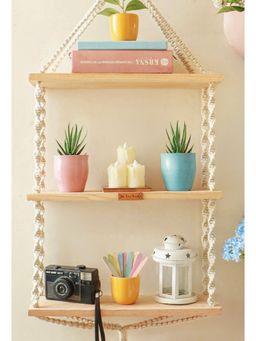 Karighar - Boho 3 Layered Floating Shelf