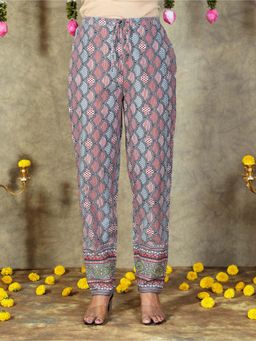 ARAMYA - Multi-Color Printed Pant for Women