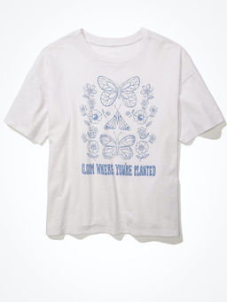 American Eagle - Women Purple Graphic Tee