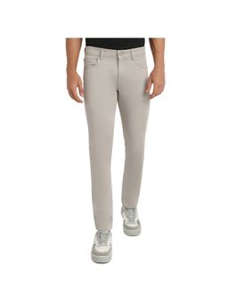 ColorPlus - Grey Mid Waist Cotton Lycra Trouser