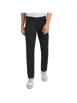 ColorPlus - Black Mid Waist Cotton Lycra Trouser