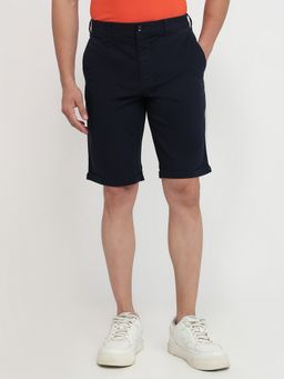 ColorPlus - Regular Fit Solid Dark Black Shorts