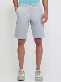 ColorPlus - Regular Fit Solid Medium Blue Shorts