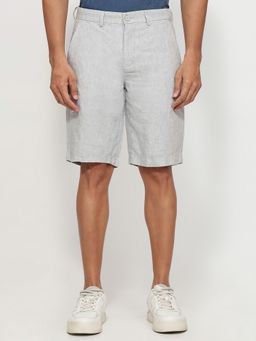 ColorPlus - Regular Fit Solid Medium Grey Shorts