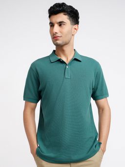 ColorPlus - Regular Fit Dark Green Polo T-Shirt