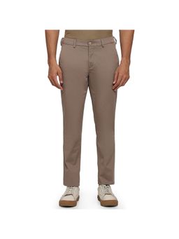 ColorPlus - Khaki Mid Waist Cotton Blend Trouser