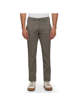 ColorPlus - Grey Mid Waist Cotton Blend Trouser